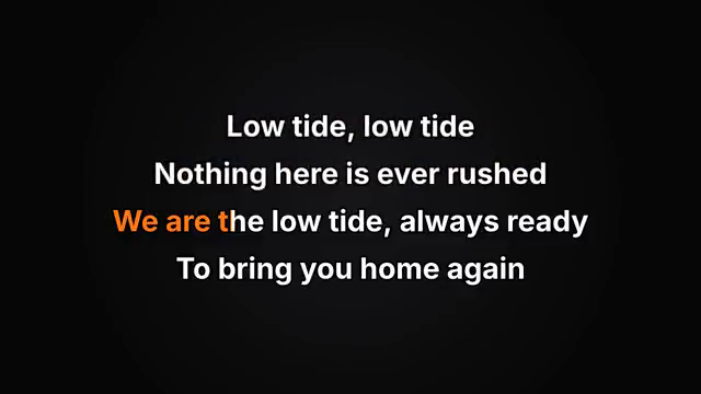 Classic karaoke screen with highlighted lyrics
