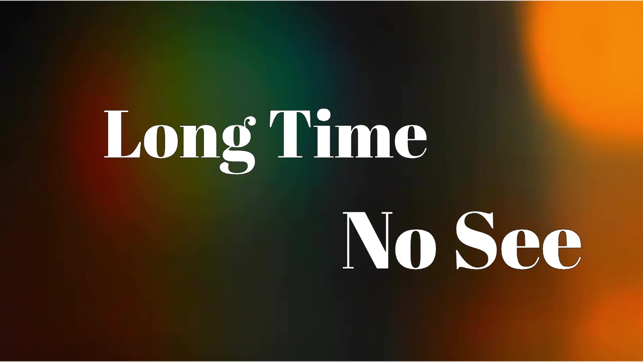 Video with lyrics over colored light